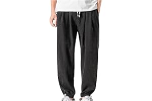 Mens Big and Tall Sweatpants Baggy Elastic Waist Trouser Lightweight Drawstring Wide Leg Pant Summer Runing Pant