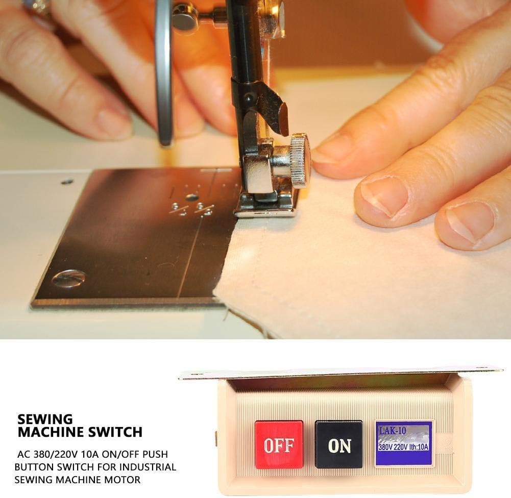 Sewing Machine Power Switch Box AC 380/220V 10A ON/Off Push Button Switch for Industrial Sewing