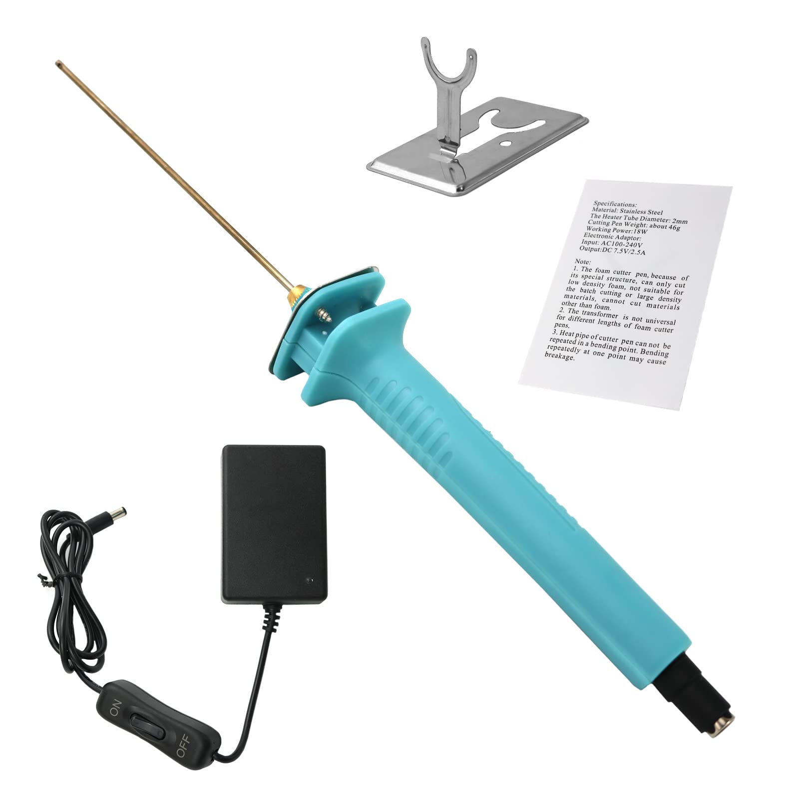 Photo 1 of Foam Cutter Electric Hot Wire Cutter Pen 10CM Foam Board Cutter with Stand 18W Hot Knife Styrofoam Cutting Pen with Apaptor Foam-Cutting Tool for White Sofe Styrofoam,Arts,Handcraft