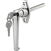 PRIME-LINE GD 52123 Door Handle Lock, Chrome Plated, Single Pack | Keyed, Diecast Zinc