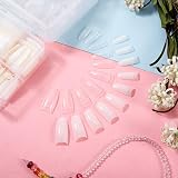 Hyrew FANTESI 1000 Pcs Acrylic Nail Tips French Half Cover U Shape view 8