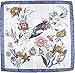 Large Square Satin Silk Like Lightweight Scarfs Hair Sleeping Wraps for Women Grey Flowers Pattern