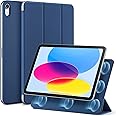 ESR for iPad(A16) 11th/10th Generation Case(2025/2022,10.9 Inch), Convenient Magnetic Attachment, Two-Way Trifold Stand, Lightweight Protection, Auto Sleep/Wake, Rebound Series, Blue