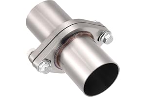 EVIL ENERGY 2 Bolt Exhaust Flange Repair Piping Kit for Quick Fix Repair, Universal 304 Stainless Steel Exhaust Flange and Ga