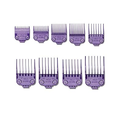 Andis Master Dual Magnet Small 5-Comb Set and A Large 4-Comb Set with a BeauWis Blade Brush