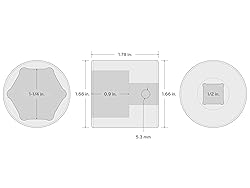 TEKTON 1/2 Inch Drive x 1-1/4 Inch 6-Point Impact