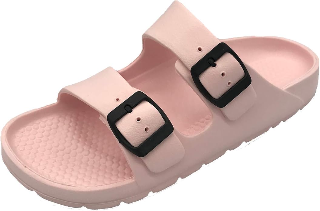 Women's Slip on Flat Slide Sandals with Arch Support Lightweight