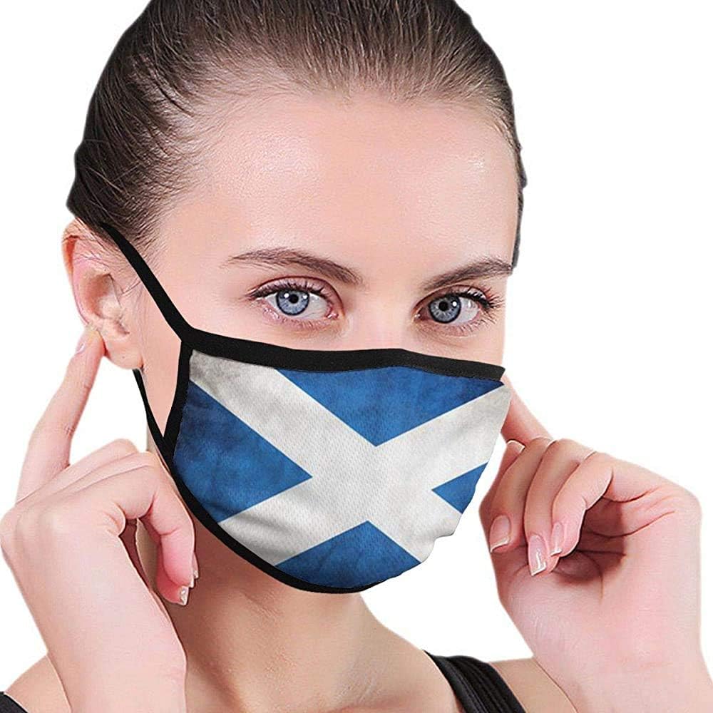 Mask The Scottish Flag Dustproof Masks,Protective Mask,Air Face Mask,Cold Mask,Mouth Masks, Half Face Mask, Adjustable Washable Mask