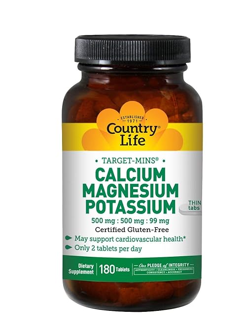 Buy Country Life Calcium Magnesium And Potassium 500 Mg 500 Mg 99 Mg 180 Tablets Online At Low Prices In India Amazon In