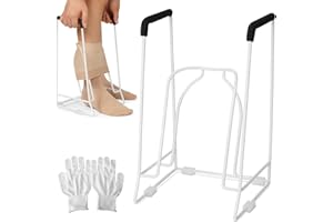 Compression Sock Aid Device – Stocking Donner for Seniors, Adaptive Sock Putting-On Tool, Large Calf (18–20"), Compatible for