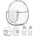 Wearable Breast Pump Replacement Parts Compatible with Lansinoh Discreet Duo Nuliie S32 Wearable Breast Pump, Include Duckbill Valve, Silicone Diaphragm, 24mm Flange, Milk Collector Cup