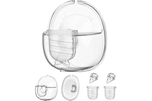 GOWING Wearable Breast Pump Replacement Parts Compatible with Lansinoh Discreet Duo Nuliie S32 Wearable Breast Pump, Include Duckbill Valve, Silicone Diaphragm, 24mm Flange, Milk Collector Cup