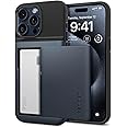 Spigen Slim Armor CS Designed for iPhone 15 Pro Max Case (2023) [Military-Grade Protection] - Metal Slate