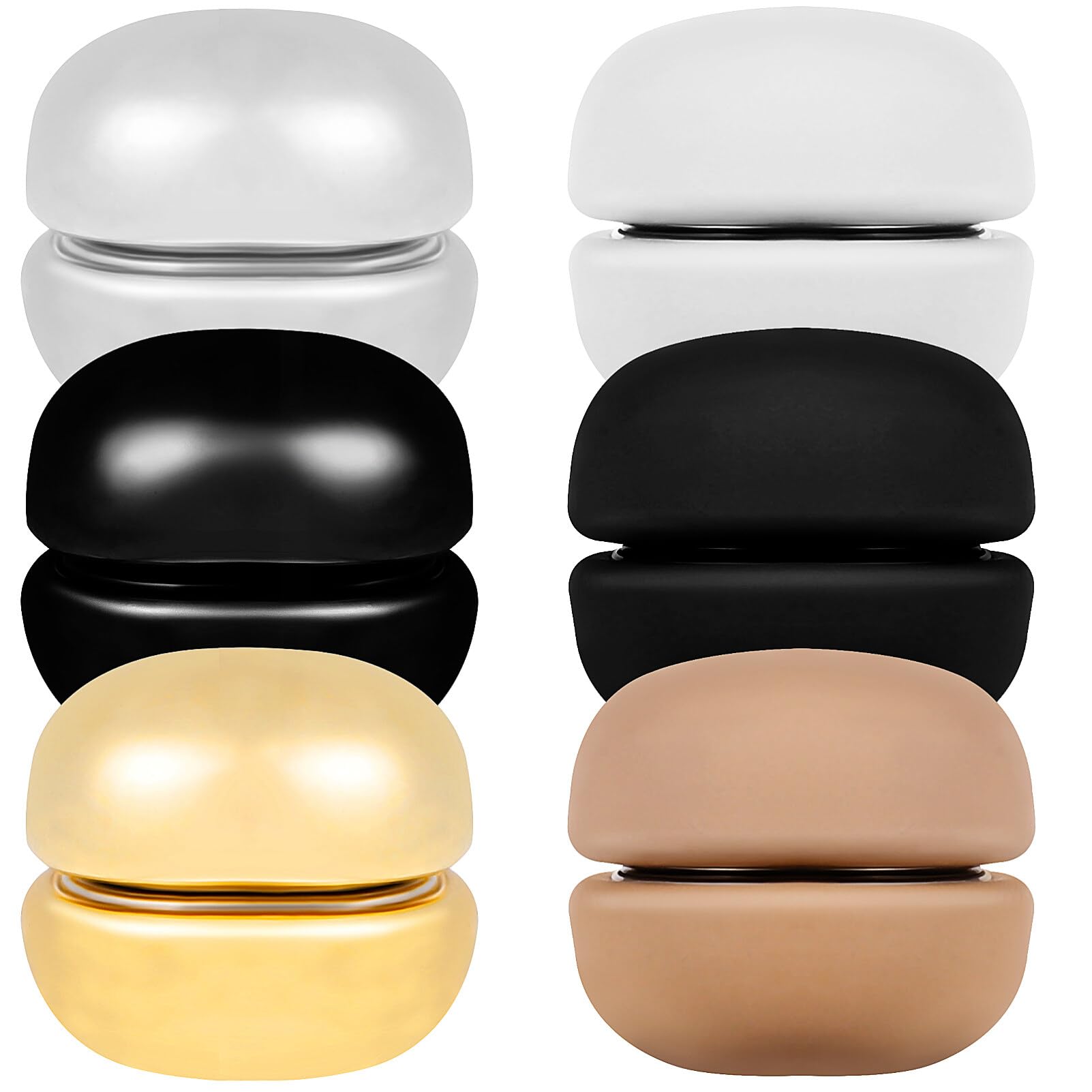 EXCEART Magnetic Clasps Hijab Magnets 6 Pairs Round Magnetic Scarf Pins Shawl Closure Clothing Magnets Secure and Stylish Accessories