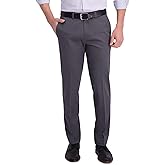 Haggar Men's Iron Free Premium Khaki Straight Fit Flat Front Pants