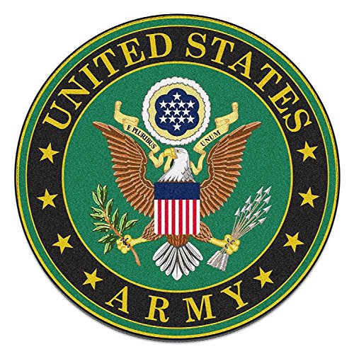 4 Pack US Army United States Patriotic Military Auto Decal Bumper Sticker Vinyl Decal For Car Truck Van RV SUV Boat Window Support USA Military (EMBLEM)