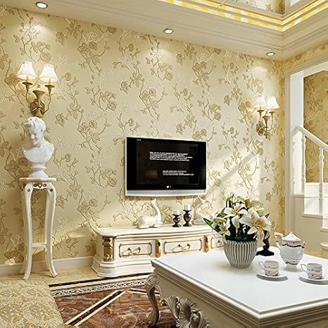 Yancen Vlies Wallpapers 3d Neu Wohnzimmer Tv Wand Papier Schlafzimmer Esszimmer Full Of Grun Mediterran Beige Only The Wallpaper Thickened Version Upgrade 559030 Pink Amazon De Kuche Haushalt