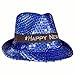 LED New Years Fedora Hat (Blue)