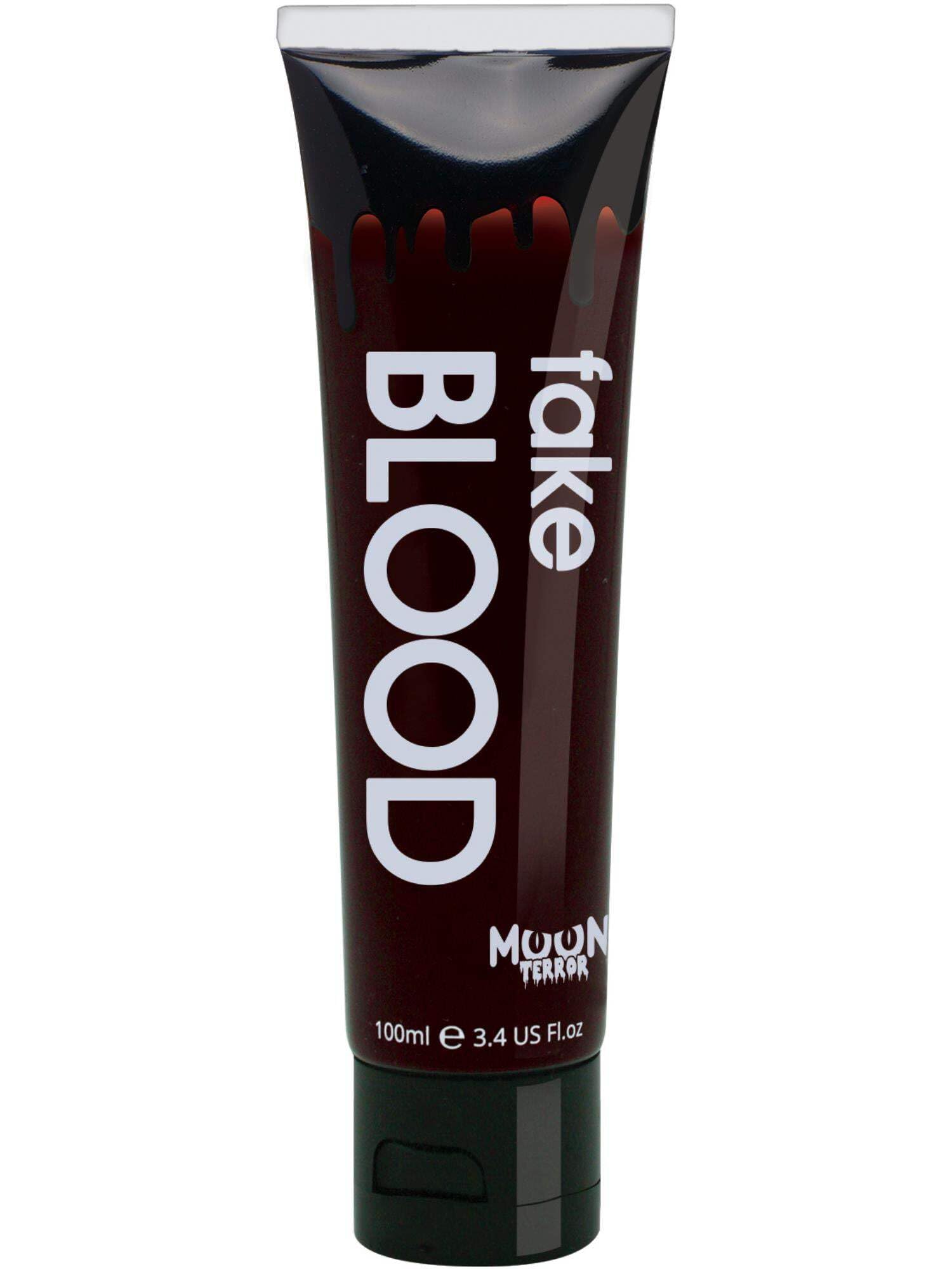Moon Terror Halloween Fake Blood | 100ml | Premium Quality | Made in the UK & Cosmetically Certified | 100% Safe & Easy To Use | Vegan & Cruelty free