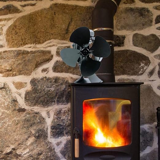 Amazon Com Macddy Black Fan Heat Powered Stove Fan Wooden Furnace