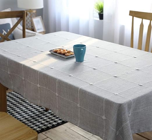 FGDJTYYJ Mantel de Lino de algodón, 90 * 130cm: Amazon.es: Jardín