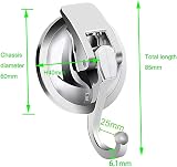 SPTwj 2 Pack Suction Cup Hooks Heavy Duty 5-6kg for Bathroom Kitchen view 2