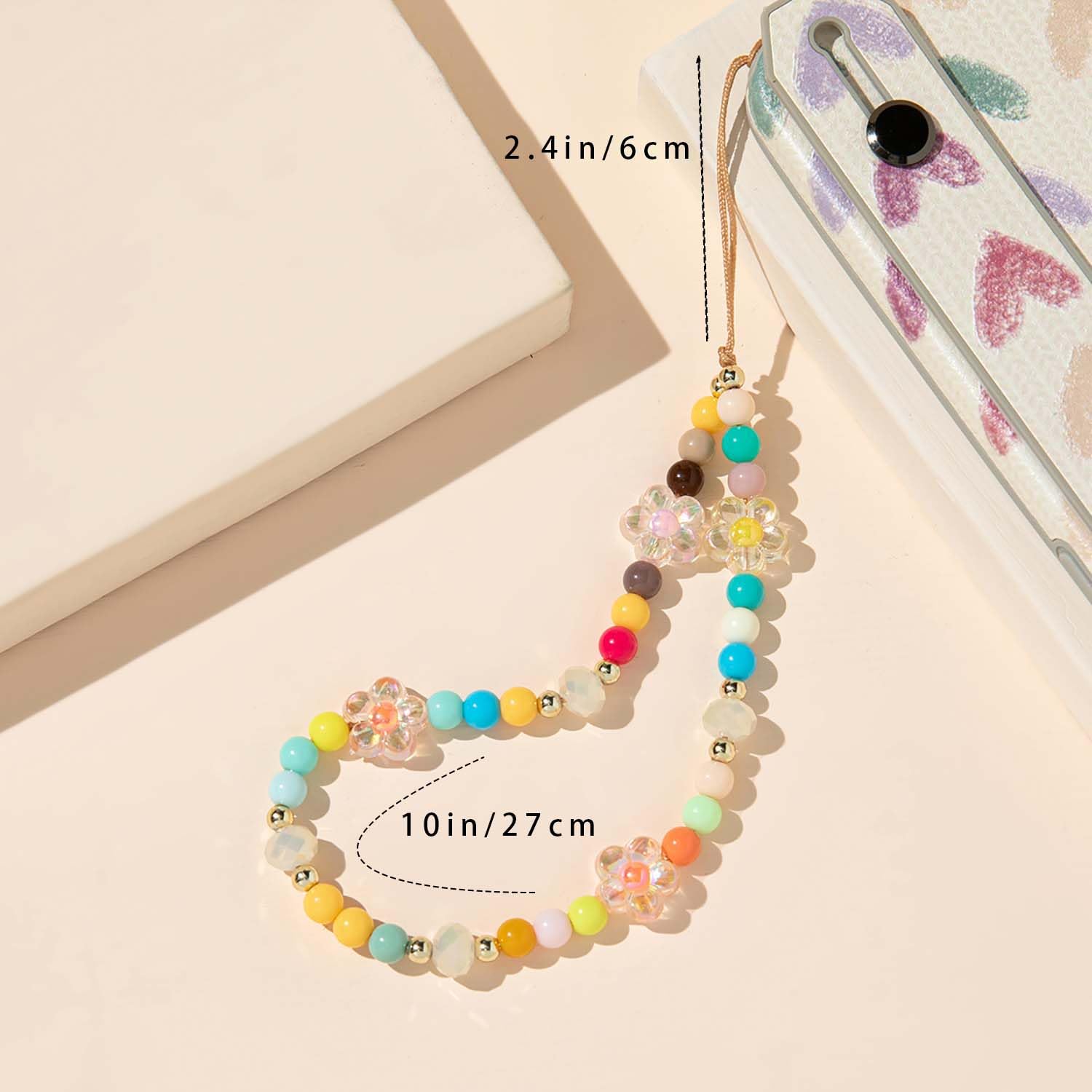 Phone Charms Strap Beads Pearl Bracelet Cute Wristlet Lanyards