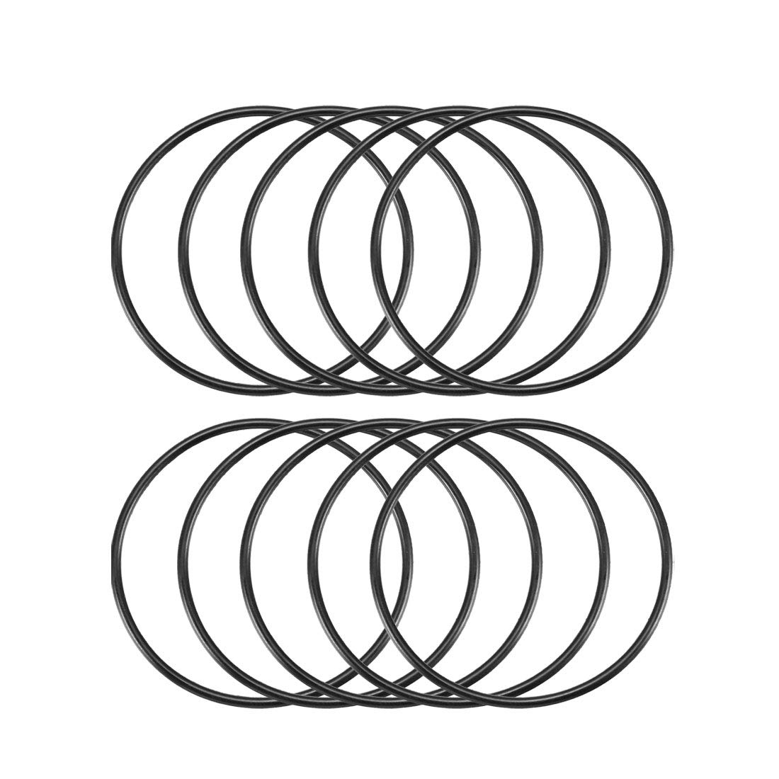 Sourcingmap Nitrile Rubber O-Rings 40mm OD 37mm ID 1.5mm Width, Metric Sealing Gasket, Pack of 10