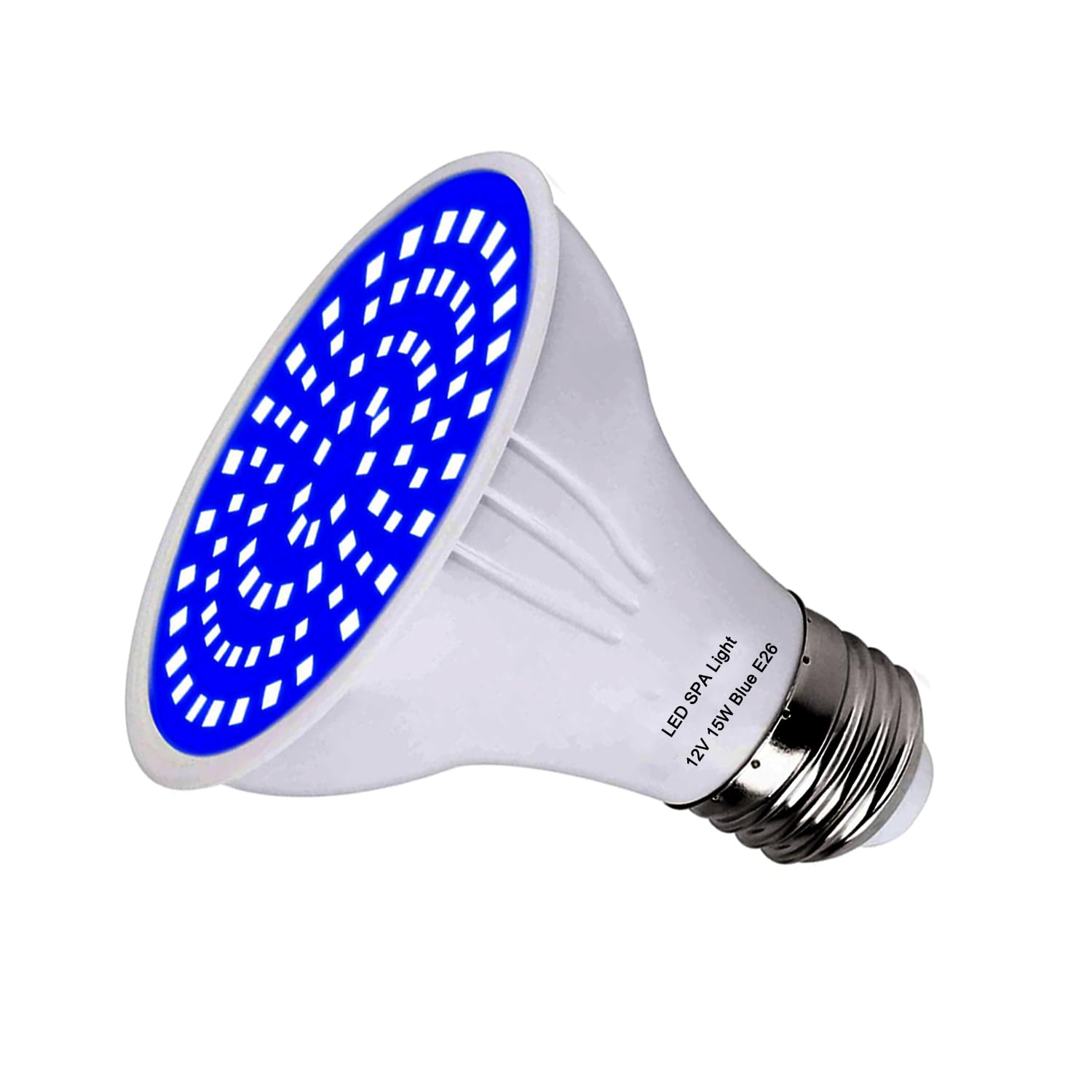 Photo 1 of 12V LED SPA Light Bulb, PAR20 SPA Replacement Bulb E26 Base Fits for Pentair & Hayward Light Fixtures 15W 1500 Lumen Ocen Blue LED SPA Light Bulb for Hot Tub/In-Ground SPA/Underwater Swimming Pool