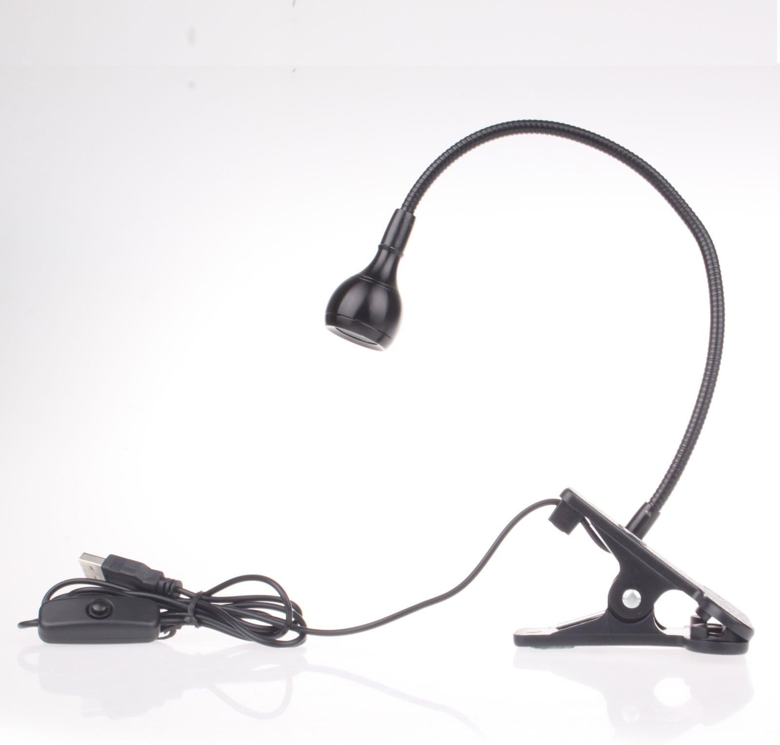 New Alien USB Flexible Reading LED Light Clip-on Beside Bed Desk Table Lamp Book Light