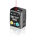 HOZO M-Cube Laser Measuring Tool,164ft/50m,±1/16 inch Accuracy,Rechargeable Modular Laser Measurement Tool for Area,Volume,Pythagorean,Big Number LCD Display | Bluetooth App,Small Laser Tape Measure
