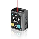 HOZO M-Cube Laser Measuring Tool,164ft/50m,&plusmn;1/16 inch Accuracy,Rechargeable Modular Laser Measurement Tool for Area,Volume,Pythagorean,Big Number LCD Display | Bluetooth App,Small Laser Tape Measure