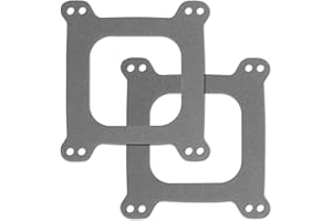 AOKDOM 2PCS Carburetor Gasket with 1/16" Thickness,Square Open Carburetor Gasket Kit for Square Bore 4-Chambers Carburetors,Professional Carburetors Gaskets Compatible with Carter,Demon