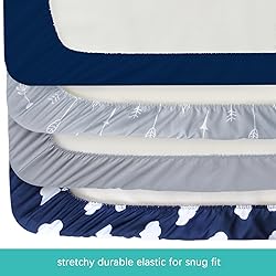 Baby Bassinet Sheets 4 Pack Compatible with