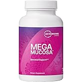 Microbiome Labs MegaMucosa - Amino Acids Supplement with Dairy-Free Immunoglobulins - Gut Health + Immune Support for Women & Men - for Complete Mucosal Support (180 Capsules)