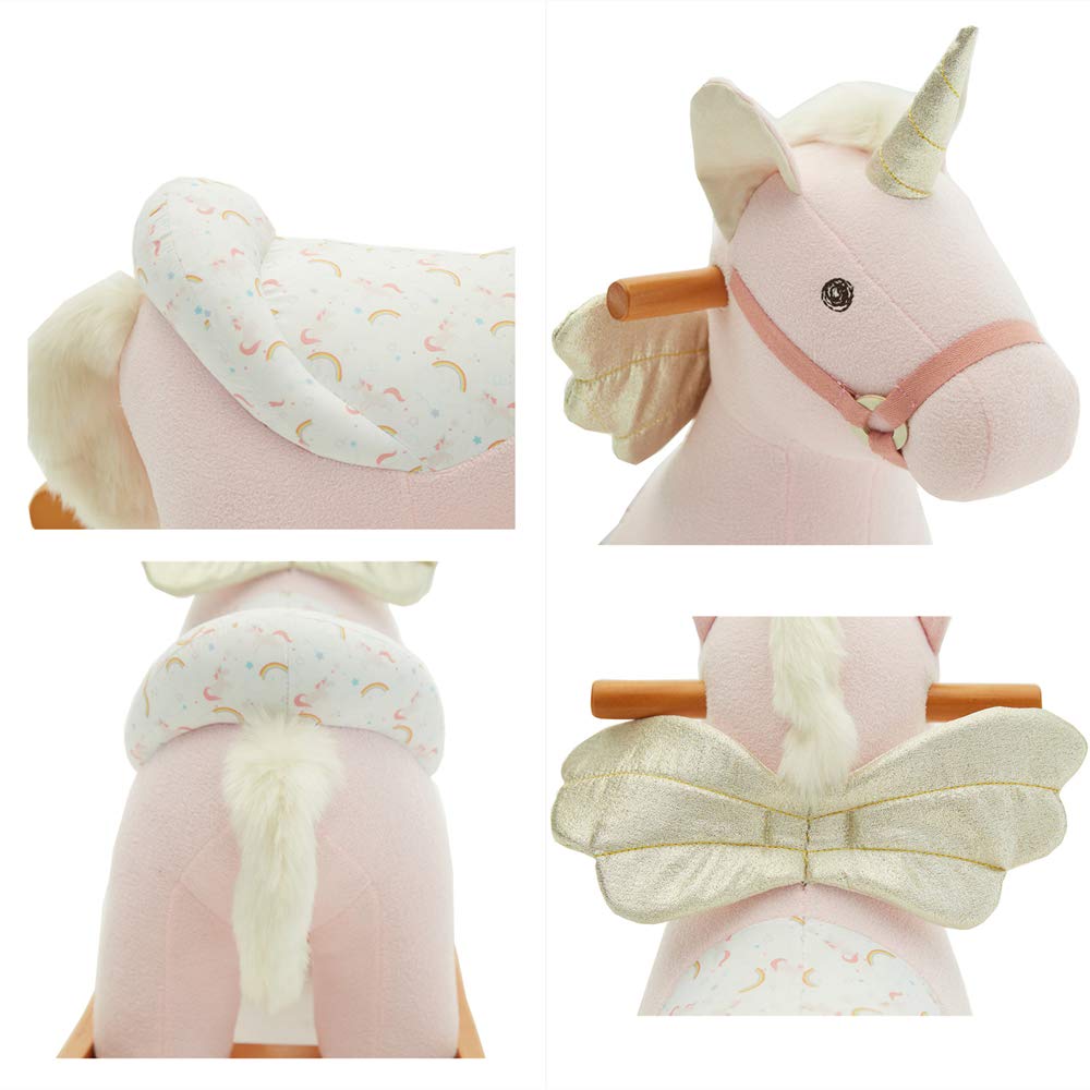 labebe unicorn rocking horse