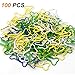Coolrunner 100pcs Bone Shape Multicolor Metal Paper Clips (Bone-Shaped 100 PCS)