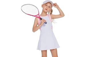 Zaclotre Girls Tennis Golf Dress Outfit Sleeveless Tank Top and Skorts Sets Sport Skirt with Shorts