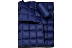 Airensky Camping Blanket, Extra Large (78 "x 55") Outdoor Windproof Stadium Blanket, Thicker Water Resistant Travel Blanket, Portable, Wearable, Warm for Camping, Stadium, Hiking and Backpacking, Navy