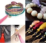 TONIFUL 1mm Red Nylon Cord Satin String 100 Yards Jewelry Macrame Beading view 5