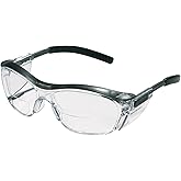 3M Reader Safety Glasses, +2.5 Diopter, Black Frame, Clear Lens