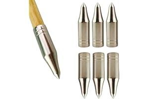 ZSHJGJR 24pcs Archery Arrow Field Points Glue on Target Practic Arrowheads 80 Grain Replacement Arrow Tips ID 8mm for Wood Bamboo Fiberglass Arrows