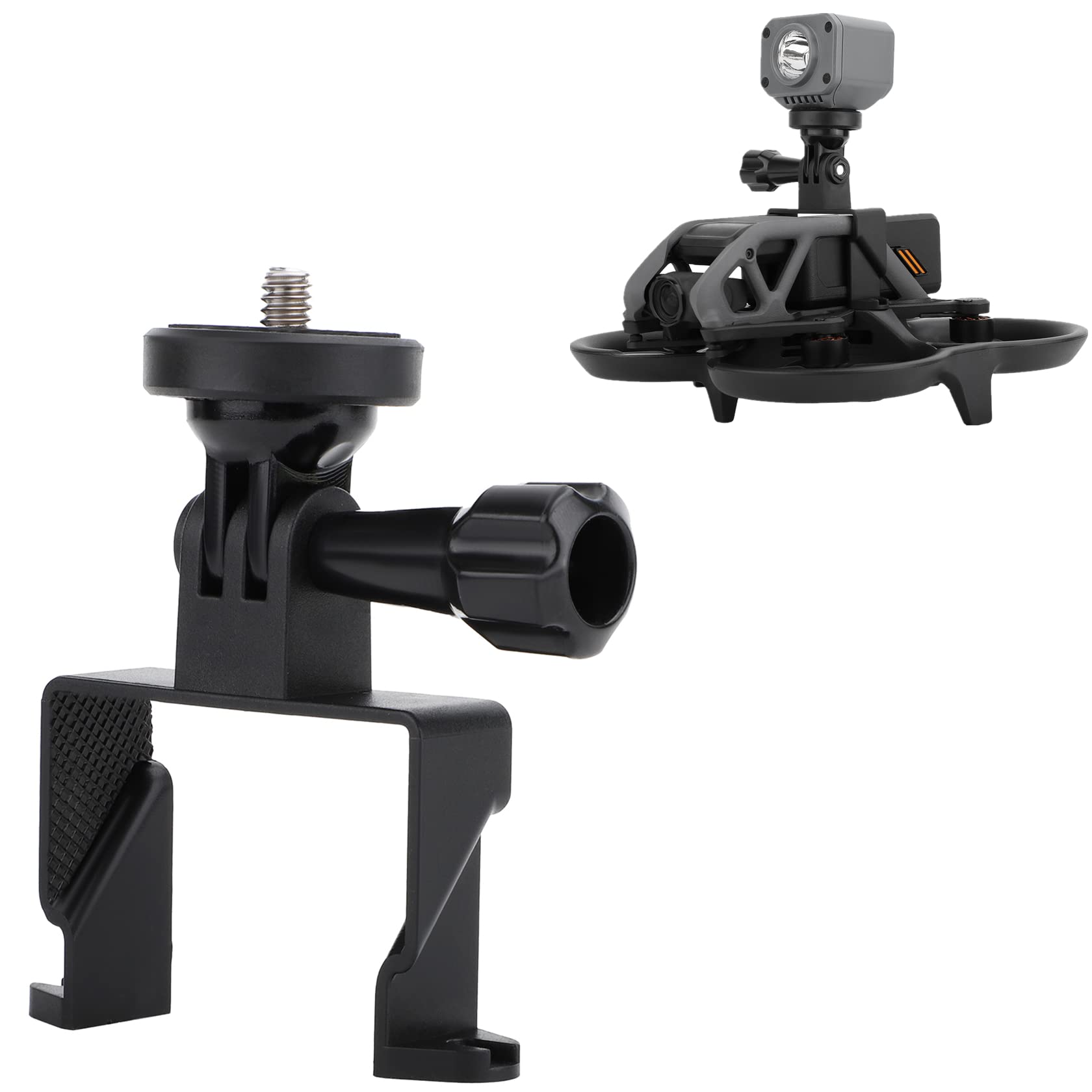 Hensych Camera Multi-purpose Expansion Mount Bracket for Avata Drone,Connection Adapter Fixer Holder with Long Screw for Action 2/ Insta360 GO 2/1 Camera Accessories