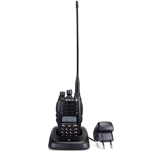 title=Retevis RT23 Walkie Talkie 5W UHF / VHF VOX Doppio Tasto PTT Doppia Ricezione