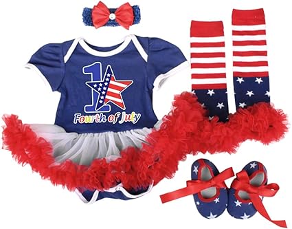 1st 4th of july baby girl outfit