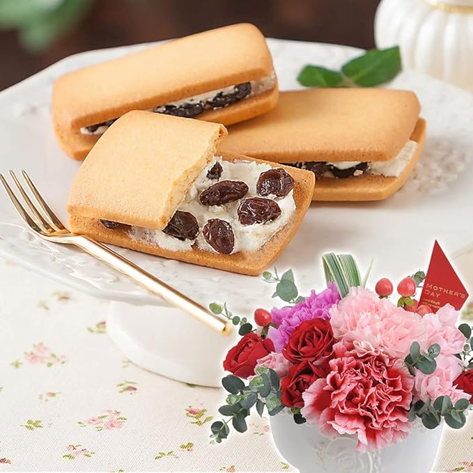 Amazon 母の日ギフト イイハナ ドットコム アレンジメントフラワーセット 銀座千疋屋 銀座レーズンサンド フラワーギフト スイーツ お届け期間 5月4日 火 5月9日 日 イイハナ ドットコム ケーキ 洋菓子 通販