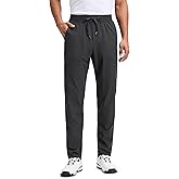 CRZ YOGA All Day Comfy Pull-On Golf Pants for Men 31" - Quick Dry Lightweight Work Casual Pants with Pockets