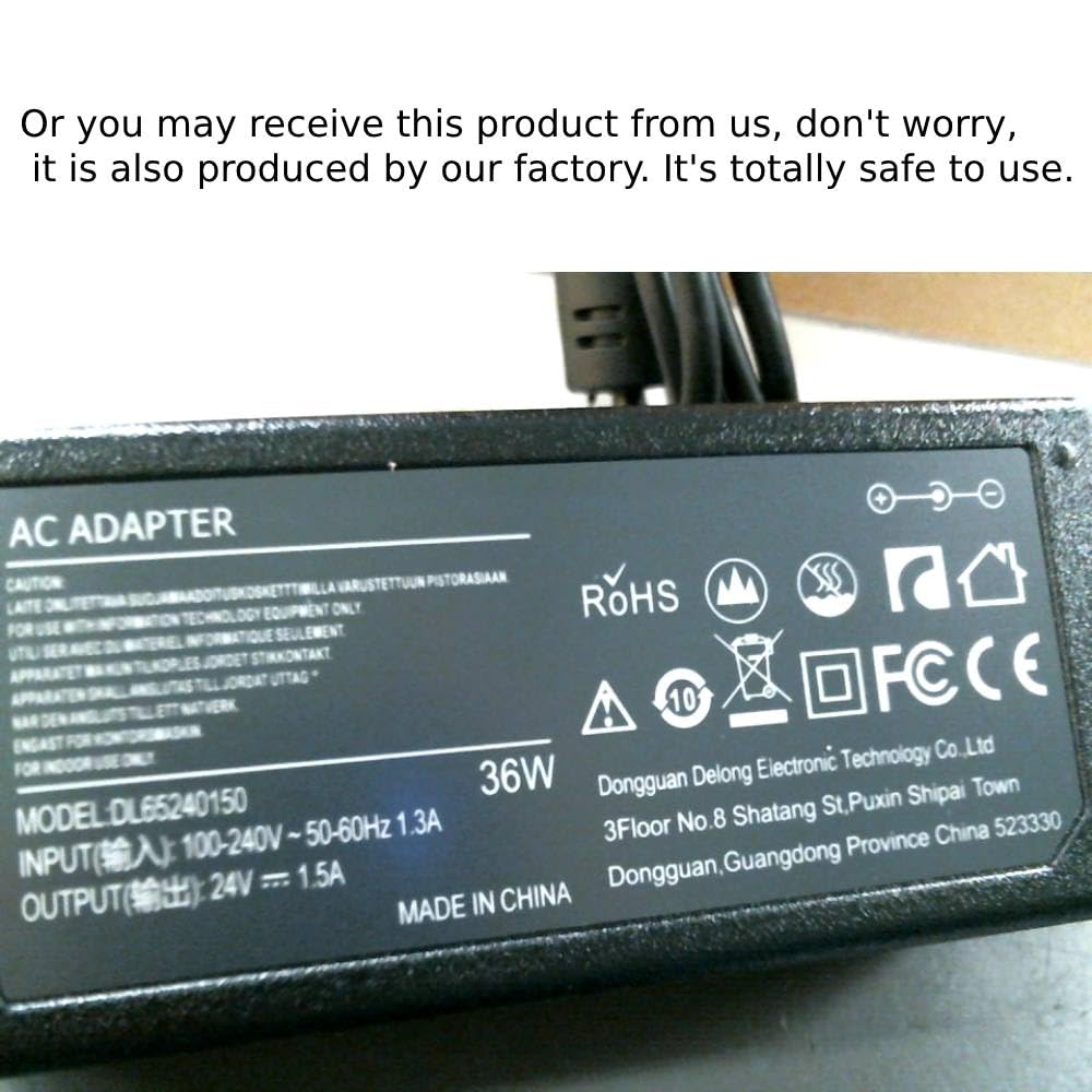 24V Scooter Battery Charger Compatible for Razor E100 E200 E200S E175 E300 E300S E125 E150 E500 PR200 E225S E325S MX350 MX400 Dirt Bike, Dirt Rocket, Pocket Mod, Sports Mod Power Supply Cord