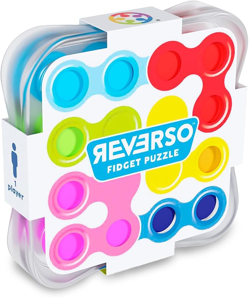 SmartGames Reverso 2-Sided Fidget Brain Teaser Puzzle Game for 1 Player