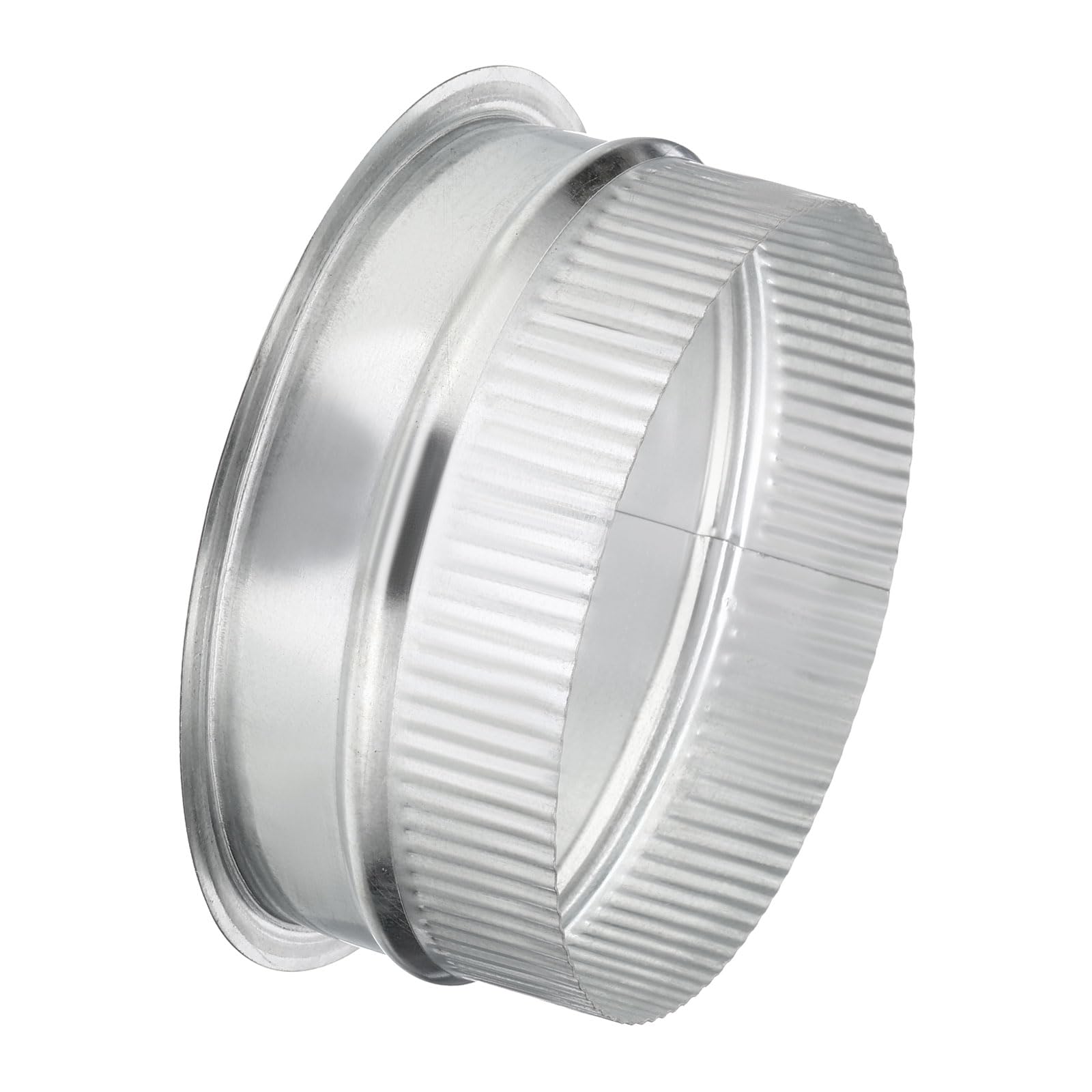 Photo 1 of PATIKIL 6 Inch Duct Collar, 1 Pcs Duct Connector Flange Galvanized Iron Tight Vent Air Duct Fitting for Heating Cooling HVAC Ventilation Home Office